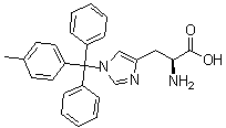 1-[(4-Methylphenyl)diphenylmethyl]-L-histidine molecular structure (CAS 133367-32-5)