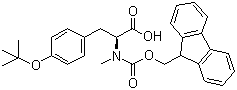 O-(tert-Butyl)-N-[(9H-fluoren-9-ylmethoxy)carbonyl]-N-methyl-L-tyrosine molecular structure (CAS 133373-24-7)