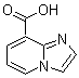 结构式 CAS# 133427-08-4, 咪唑并[1,2-a]吡啶-8-羧酸