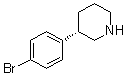 (3S)-3-(4-Bromophenyl)piperidine molecular structure (CAS 1335523-82-4)