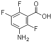 3-氨基-2,5,6-三氟苯甲酸分子结构 (CAS 133622-65-8)