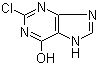 structure of CAS# 13368-14-4, 2-Chloro-6-hydroxypurine;2-Chlorohypoxanthine; 2-Chloro-3,7-dihydro-6H-purin-6-one
