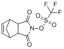 3a,4,7,7a-tetrahydro-2-(((trifluoromethyl)sulfonyl)oxy)-4,7-methano-1H-isoindole-1,3(2H)-dione molecular structure (CAS 133710-62-0)