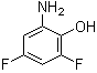 结构式 CAS# 133788-83-7, 2-氨基-4,6-二氟苯酚
