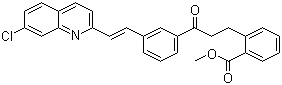 Methyl [E]-2-[3-[3-[2-(7-Chloro-2-quinolinyl)ethenyl]phenyl]-3-oxopropyl]benzoate molecular structure (CAS 133791-17-0)