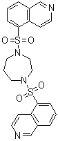 5,5'-[(Tetrahydro-1H-1,4-diazepine-1,4(5H)-diyl)bis(sulfonyl)]bis[isoquinoline] molecular structure (CAS 1337967-93-7)