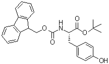 N-[(9H-Fluoren-9-ylmethoxy)carbonyl]-L-tyrosine 1,1-dimethylethyl ester molecular structure (CAS 133852-23-0)