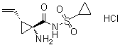 (1R,2R)-1-氨基-N-(环丙基磺酰基)-2-乙烯基环丙烷甲酰胺盐酸盐分子结构 (CAS 1338580-59-8)