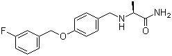 structure of CAS# 133865-89-1, Safinamide;2(S)-[4-(3-Fluorobenzyloxy)benzylamino]propionamide