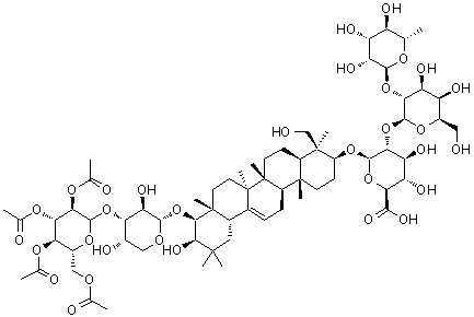 Soyasaponin Ac molecular structure (CAS 133882-74-3)