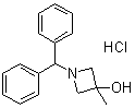 1-(Diphenylmethyl)-3-methyl-3-azetidinol hydrochloride molecular structure (CAS 133891-86-8)