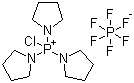 Chlorotripyrrolidinophosphonium hexafluorophosphate molecular structure (CAS 133894-48-1)