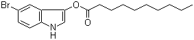 Decanoic acid 5-bromo-1H-indol-3-yl ester molecular structure (CAS 133950-71-7)