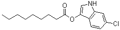 Nonanoic acid 6-chloro-1H-indol-3-yl ester molecular structure (CAS 133950-72-8)