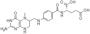 结构式 CAS# 134-35-0, N-甲基四氢叶酸