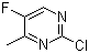 2-Chloro-5-fluoro-4-methylpyrimidine molecular structure (CAS 134000-96-7)