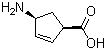 (1R,4S)-4-Aminocyclopent-2-enecarboxylic acid molecular structure (CAS 134003-04-6)
