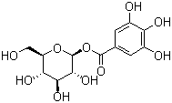 结构式 CAS# 13405-60-2, 葡萄糖没食子鞣甙