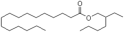 棕榈酸异辛酯分子结构 (CAS 1341-38-4)