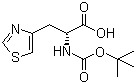 N-Boc-D-(4-thiazolyl)alanine molecular structure (CAS 134107-69-0)