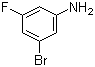 结构式 CAS# 134168-97-1, 3-溴-5-氟苯胺