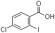 结构式 CAS# 13421-13-1, 4-氯-2-碘苯甲酸