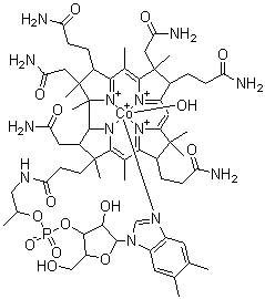 Hydroxocobalamin molecular structure (CAS 13422-51-0)
