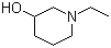 结构式 CAS# 13444-24-1, N-乙基-3-羟基哌啶; 1-乙基-3-哌啶醇