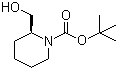tert-Butyl (S)-2-(hydroxymethyl)piperidine-1-carboxylate molecular structure (CAS 134441-93-3)