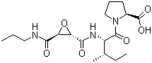 结构式 CAS# 134448-10-5, CA-074; (L-3-反式-(丙基氨基甲酰基)环氧乙烷-2-羰基)-L-异亮氨酰-L-脯氨酸