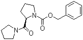 (R)-Benzyl 2-(pyrrolidine-1-carbonyl)pyrrolidine-1-carboxylate molecular structure (CAS 134563-22-7)