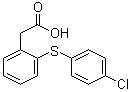 2-[(4-Chlorophenyl)thio]benzeneacetic acid molecular structure (CAS 13459-62-6)