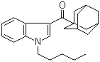 structure of CAS# 1345973-49-0, 1-Pentyl-3-(adamant-1-oyl)indole;(1-Pentyl-1H-indol-3-yl)tricyclo[3.3.1.1(3,7)]dec-1-ylmethanone