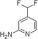 4-(Difluoromethyl)-2-pyridinamine molecular structure (CAS 1346536-47-7)