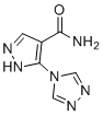 structure of CAS# 1346604-13-4, Allopurinol EP Impurity C;5-(4H-1,2,4-triazol-4-yl)-1H-pyrazole-4-carboxamide