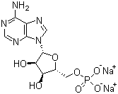 5'-Adenylic acid sodium salt molecular structure (CAS 13474-03-8)