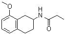 N-(1,2,3,4-Tetrahydro-8-methoxy-2-naphthalenyl)propanamide molecular structure (CAS 134865-70-6)
