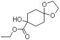 8-Hydroxy-1,4-dioxaspiro[4.5]decane-8-carboxylic acid ethyl ester molecular structure (CAS 134970-49-3)