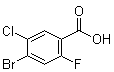 结构式 CAS# 1349708-91-3, 4-溴-5-氯-2-氟苯甲酸