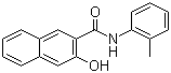 structure of CAS# 135-61-5, Naphthol AS-D;3-Hydroxy-2'-methyl-2-naphthanilide; Azoic Coupling Component 18; C.I. 37520