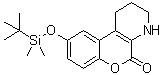 9-[[(1,1-Dimethylethyl)dimethylsilyl]oxy]-1,2,3,4-tetrahydro-5H-[1]benzopyrano[3,4-b]pyridin-5-one molecular structure (CAS 1350622-33-1)