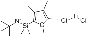 2,3,4,5-Tetramethylcyclopentadienedimethylsilyl-tert-butylamido titanium dichloride molecular structure (CAS 135072-61-6)