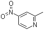 2-甲基-4-硝基吡啶分子结构 (CAS 13508-96-8)