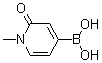 结构式 CAS# 1351413-50-7, B-(1,2-二氢-1-甲基-2-氧代-4-吡啶基)硼酸