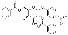 4-Nitrophenyl alpha-D-galactopyranoside 2,6-dibenzoate molecular structure (CAS 135216-30-7)