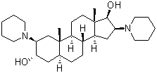 2,16-Dipiperidin-1-ylandrosta-3,17-diol molecular structure (CAS 13522-16-2)