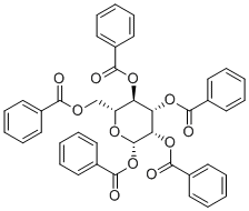 结构式 CAS# 13526-09-5, 1,2,3,4,6-五-O-苯甲酰基-beta-D-吡喃甘露糖