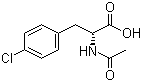 structure of CAS# 135270-40-5, (R)-2-Acetamido-3-(4-chlorophenyl)propanoic acid