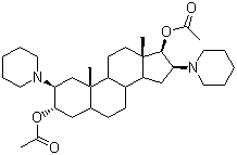 (2b,3a,16b,17b)-2,16-Bispiperidino-3,17-diacetoxy-5-androstane molecular structure (CAS 13529-31-2)