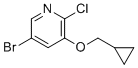 5-Bromo-2-chloro-3-(cyclopropylmethoxy)pyridine molecular structure (CAS 1352902-34-1)